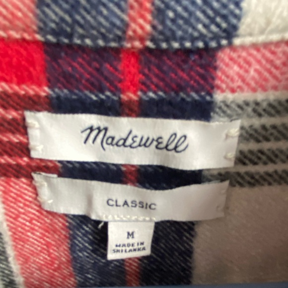 BOGO 🌿Madewell Longtail Classic Flannel🌿 - Picture 3 of 4